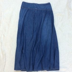 Ralph Lauren bias cut jean skirt